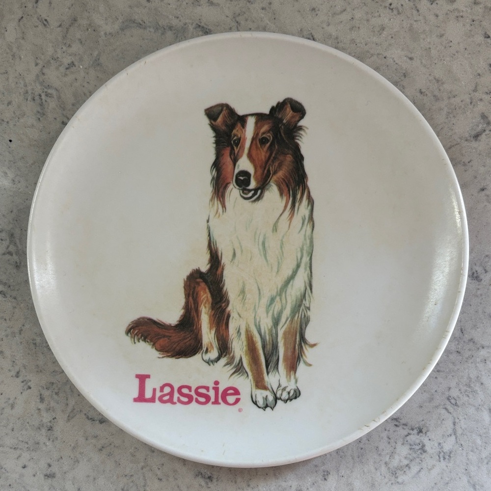 1960’s Lassie plate 8" MELMAC Dinnerware